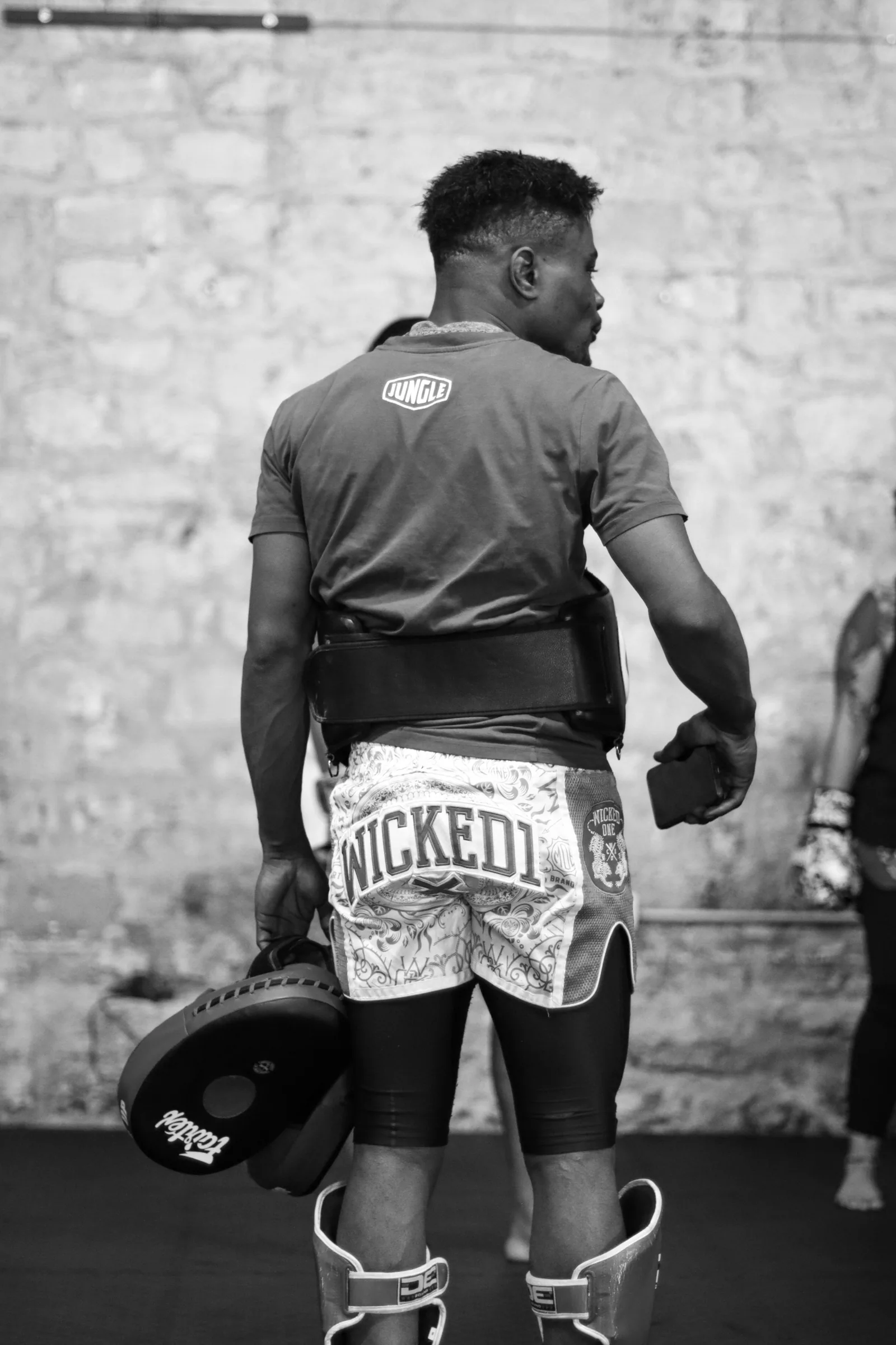 Boxeur à l'entraînement à Jungle Gym Academy Bordeaux